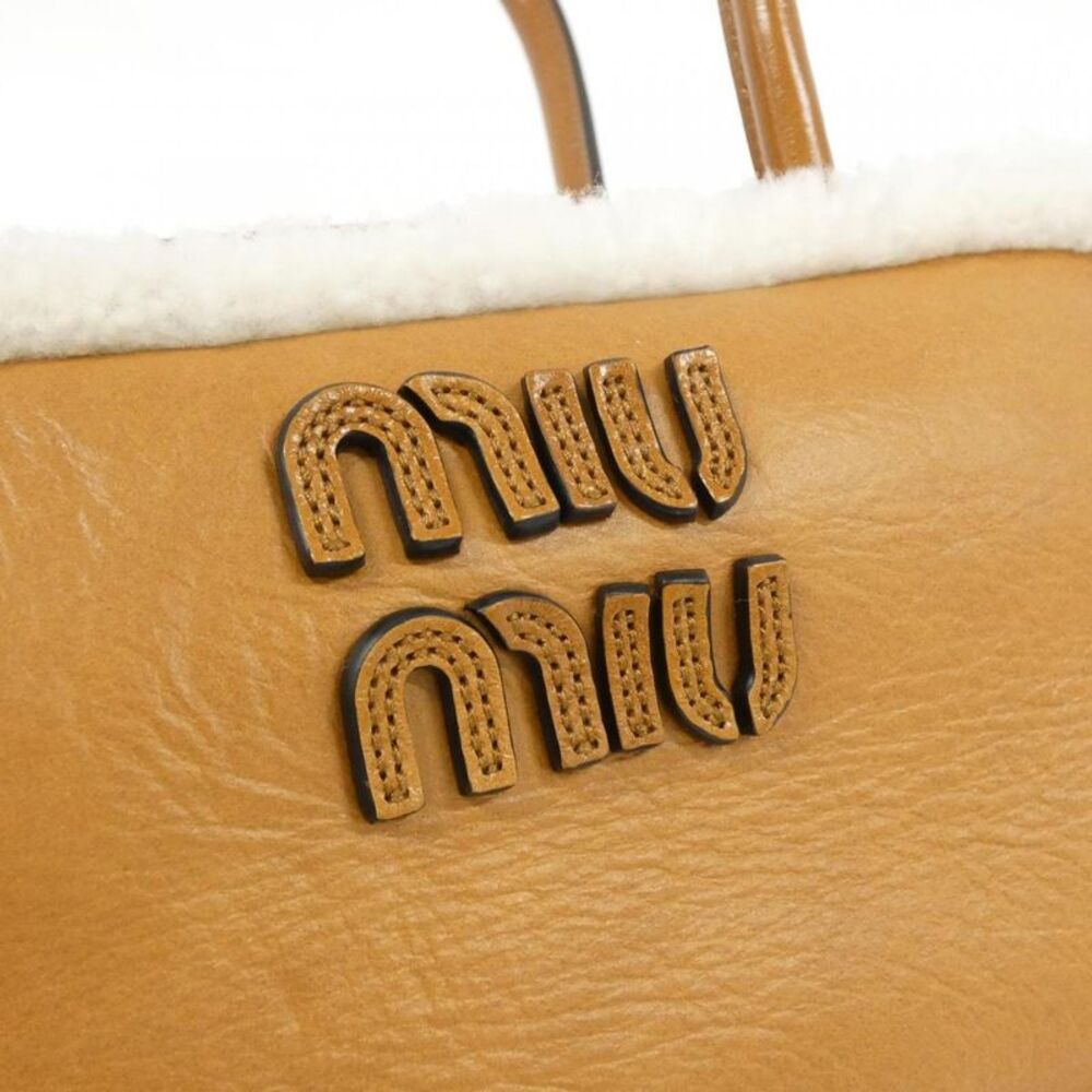 Miu Miu 5BB148 Montone Shearing Shoulder Bag - Picture 4 of 8